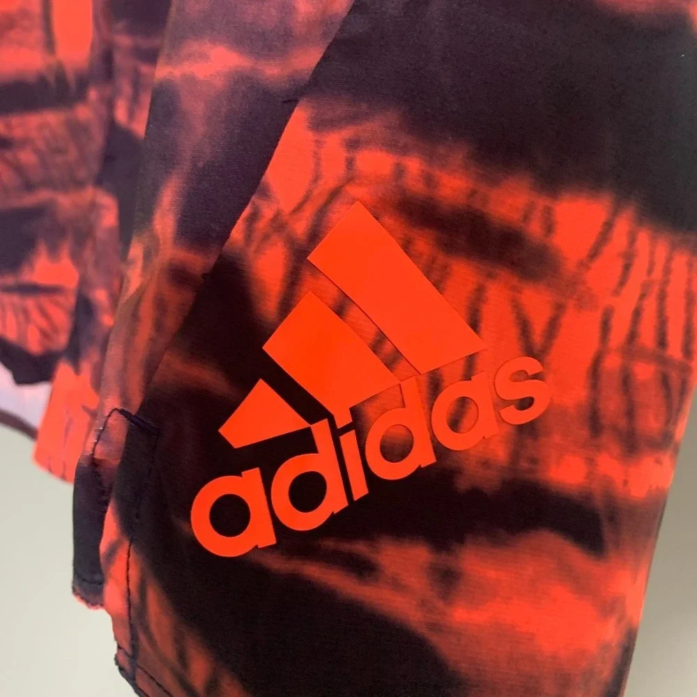Adidas NMD Color Tech Swim‎ Shorts Ink Solar Red FJ3886 Wake Surf MENS 34 - Picture 3 of 6